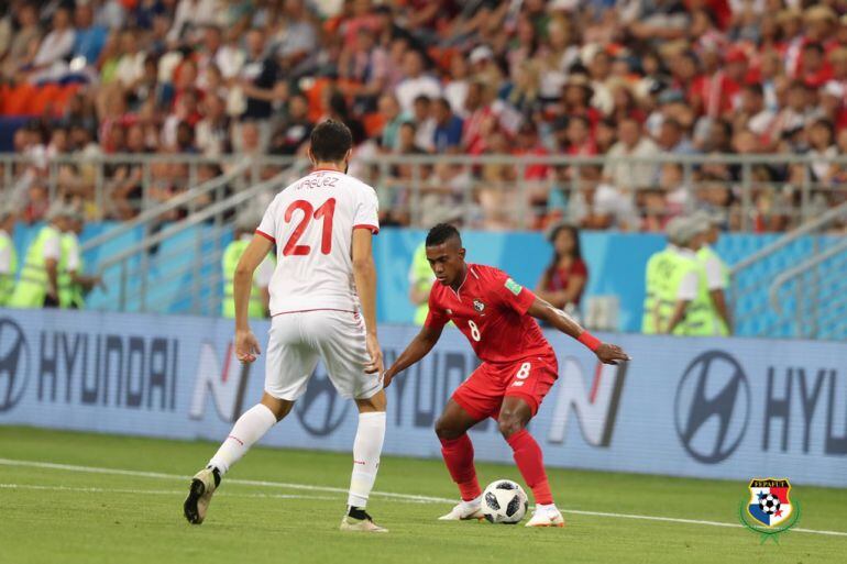 Bárcenas en un partido del Mundial de Rusia