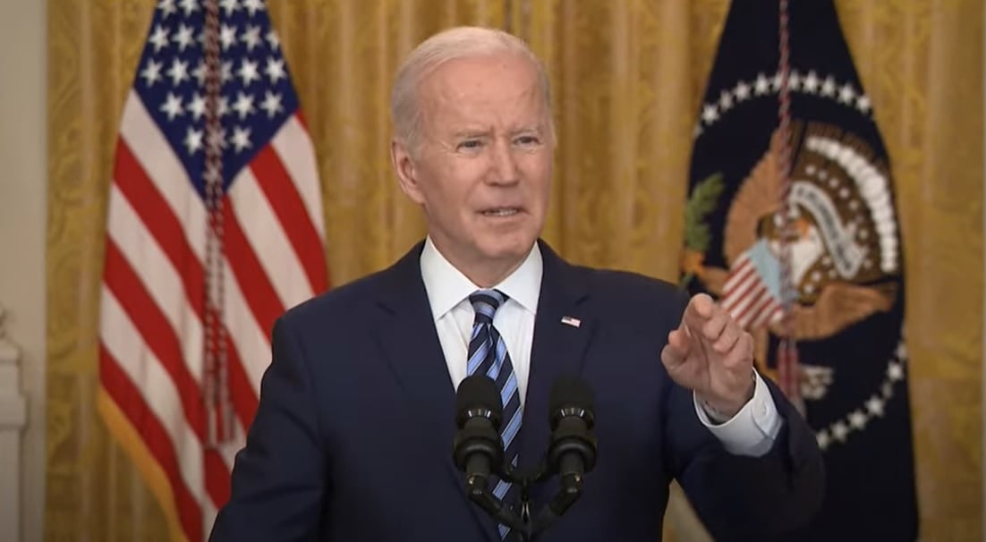 El presidente de Estados Unidos, Joe Biden, interviene en directo desde la Casa Blanca tras la invasión rusa de Ucrania.