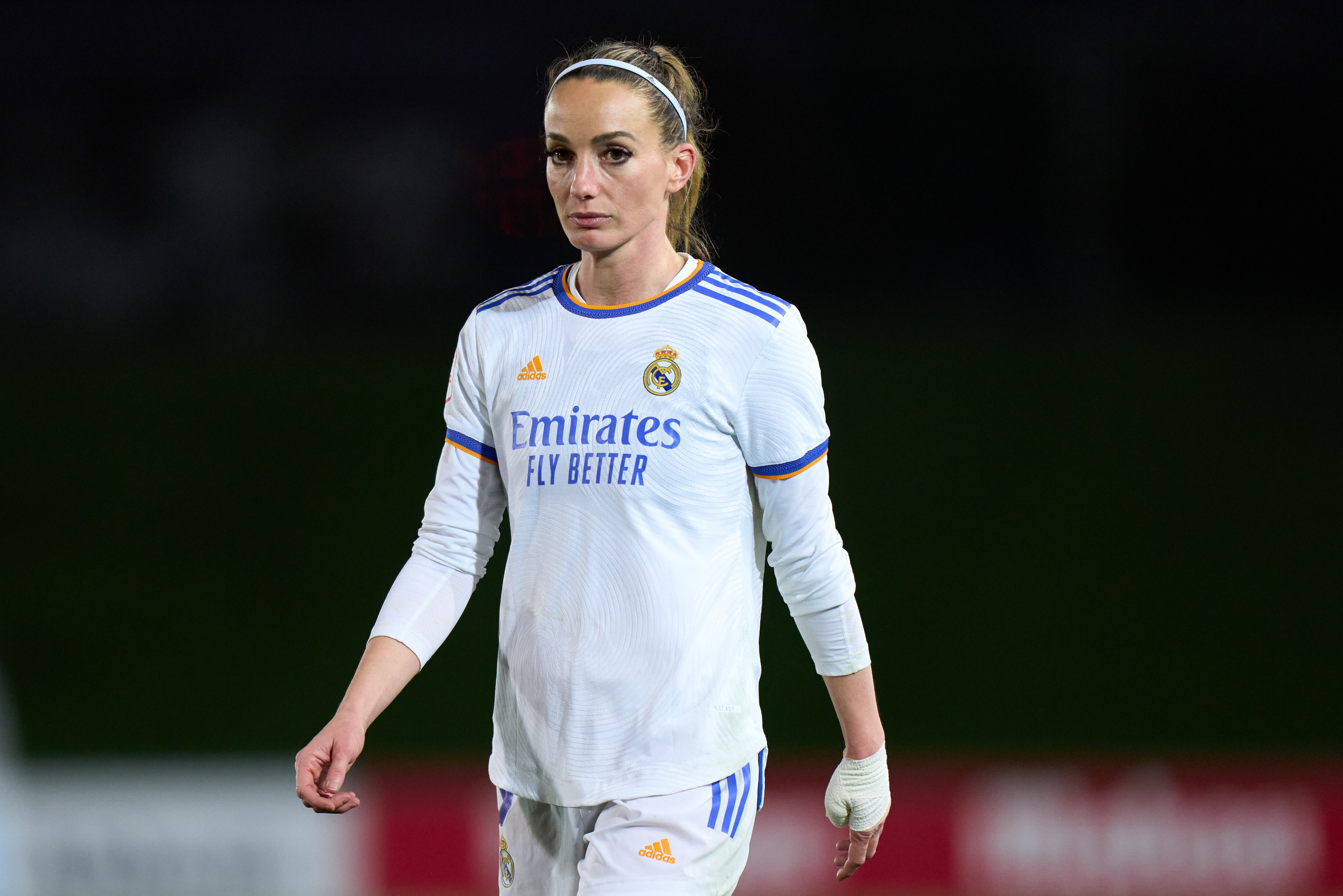 Asllani, durante un partido del Real Madrid Femenino ante el Sevilla.