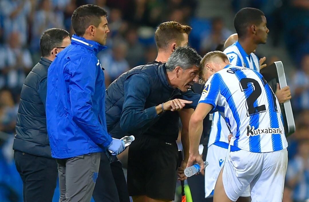 Un instante del partido de la Real Sociedad jugado ante el Getafe en el Coliseo Alfonso Pérez en octubre de 2019.