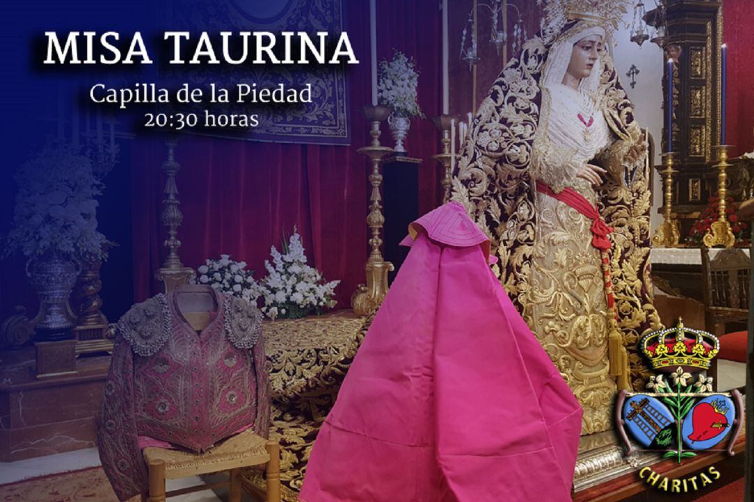 La Virgen de la Caridad del Baratillo vuelve a presidir este miércoles la misa de acción de gracias por la conclusión de la temporada taurina