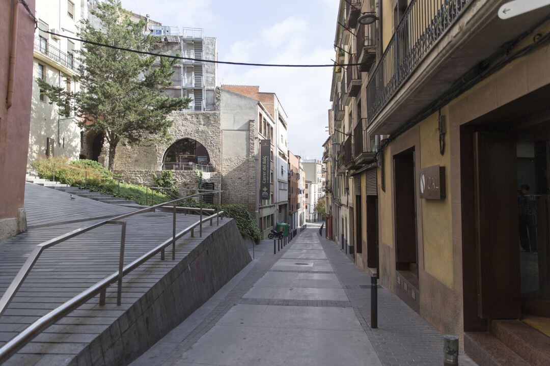 Una calle de Manresa, localidad donde vive el condenado