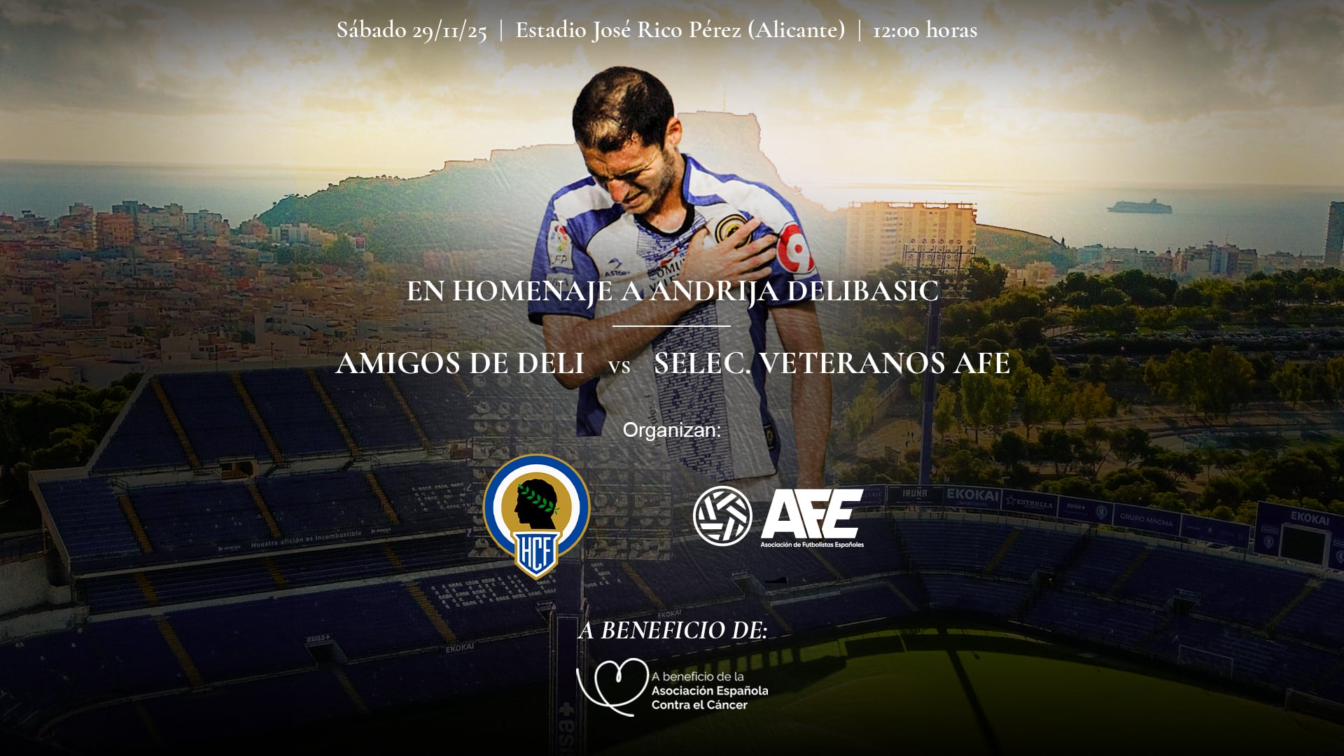 Homenaje a Delibasic, exjugador del Hércules CF