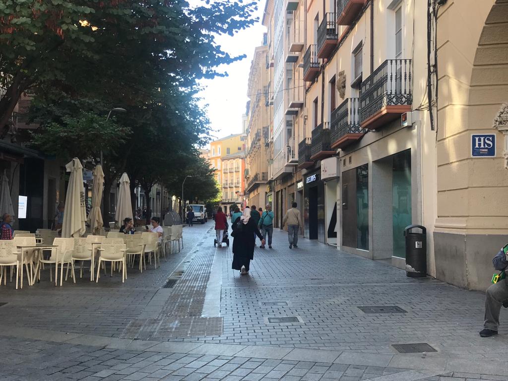 Zona comercial del Coso Bajo de Huesca