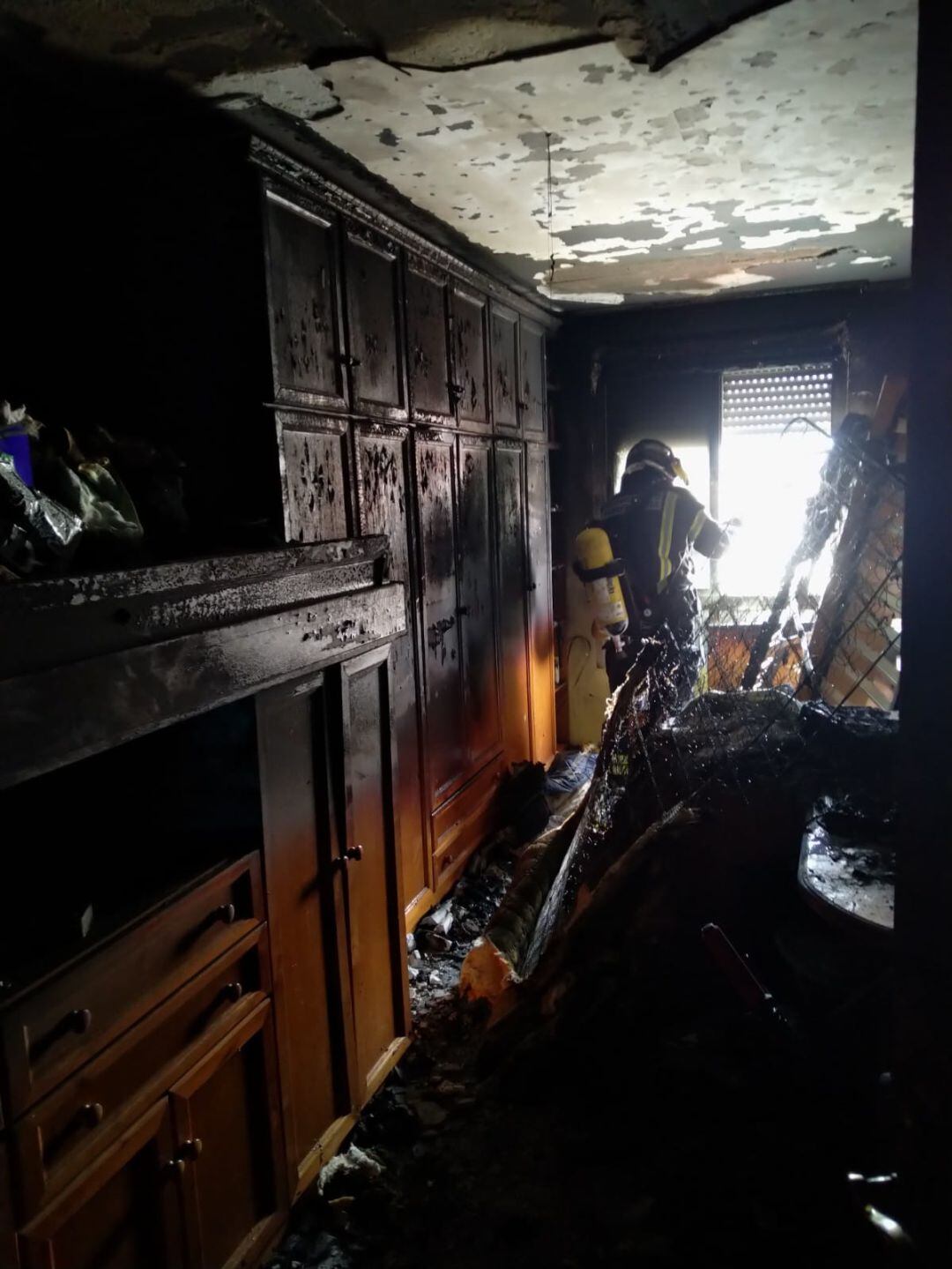 Habitación siniestrada