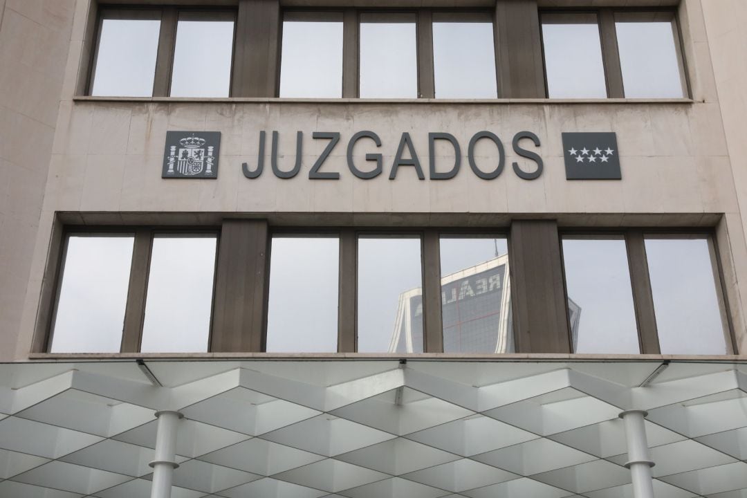 Entrada de los Juzgados de Plaza de Castilla, donde se ha producido la fuga.