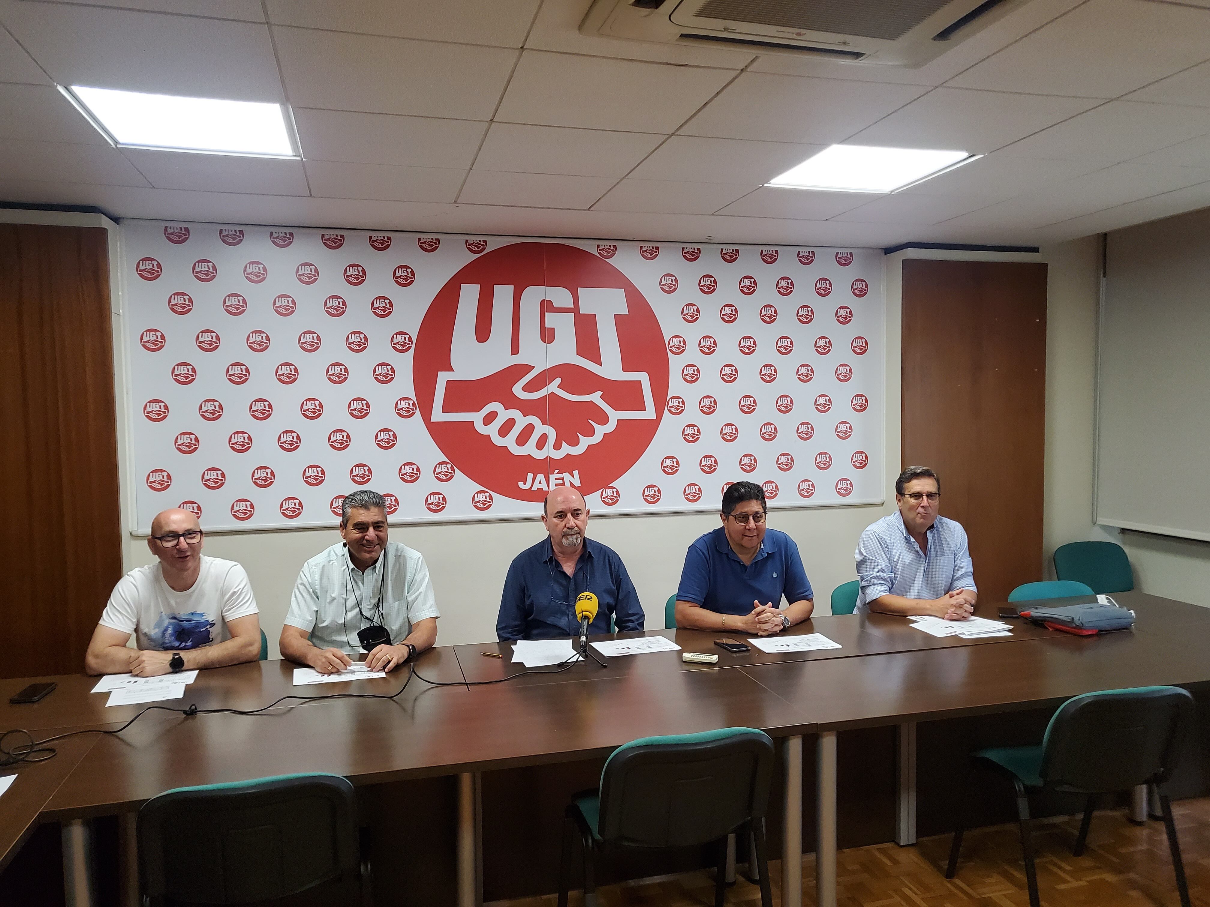 El sindicato UGT-Jaén presenta los resultados de las elecciones sindicales durante el año 2021.