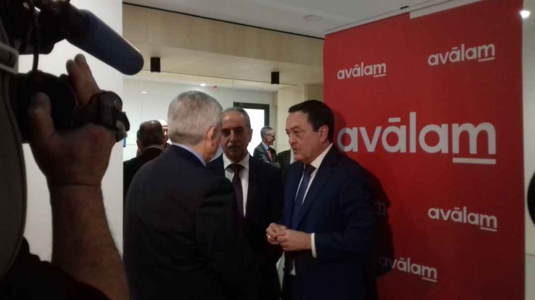 El presidente de la Patronal, José María Albarracín, durante la presentación de la nueva sede de Avalam