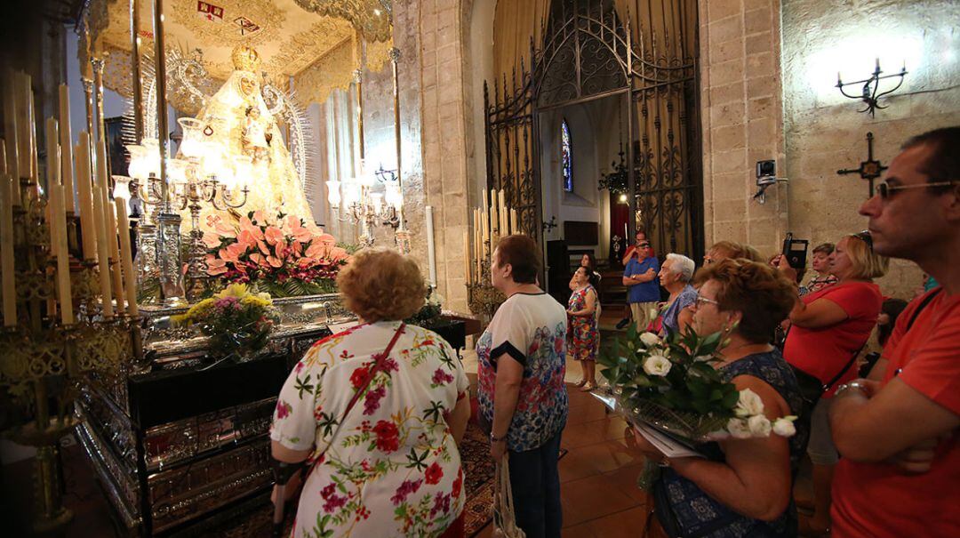 Imagen de archivo de la Patrona de Ciudad Real en el Altar Mayor