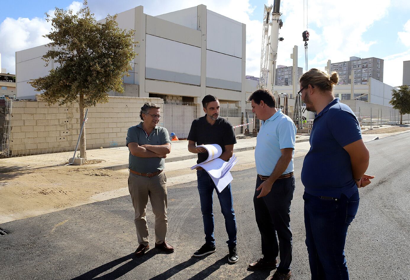 Visita de José Antonio Díaz a la zona