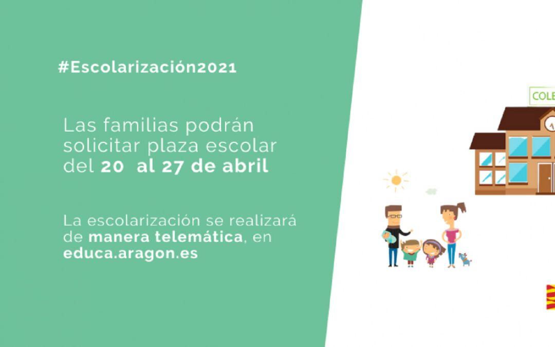 Las familias podrán pedir plaza escolar entre el 20 y el 27 de abril