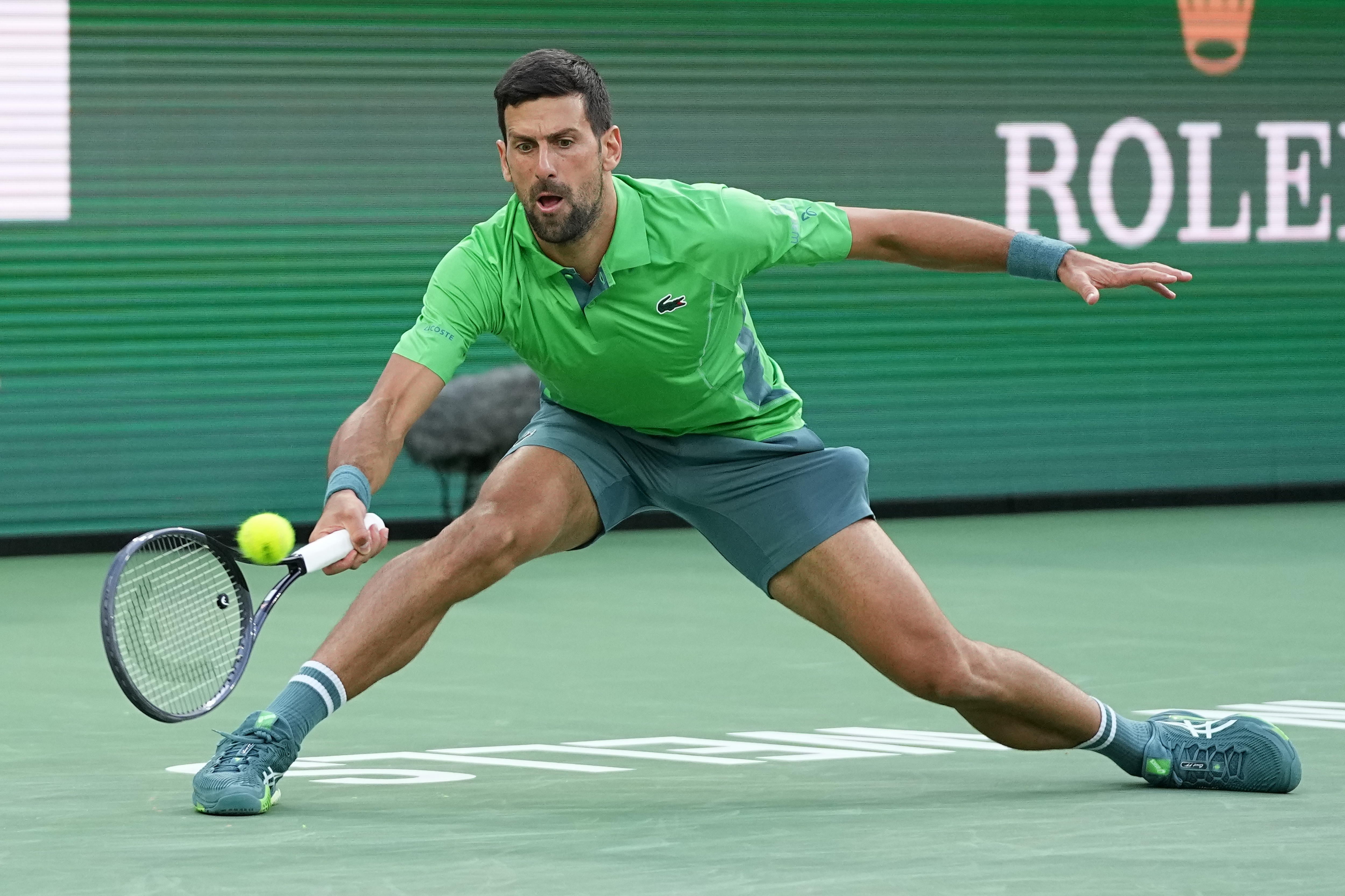 Novak Djokovic, en Indian Wells. EFE/EPA/RAY ACEVEDO