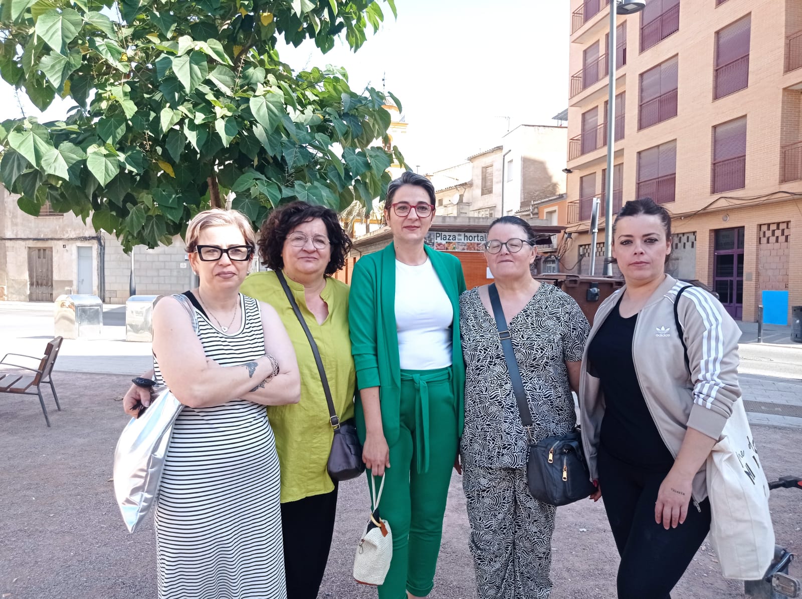 Trabajadoras de la Plaza de Abastos del barrio de San Cristóbal