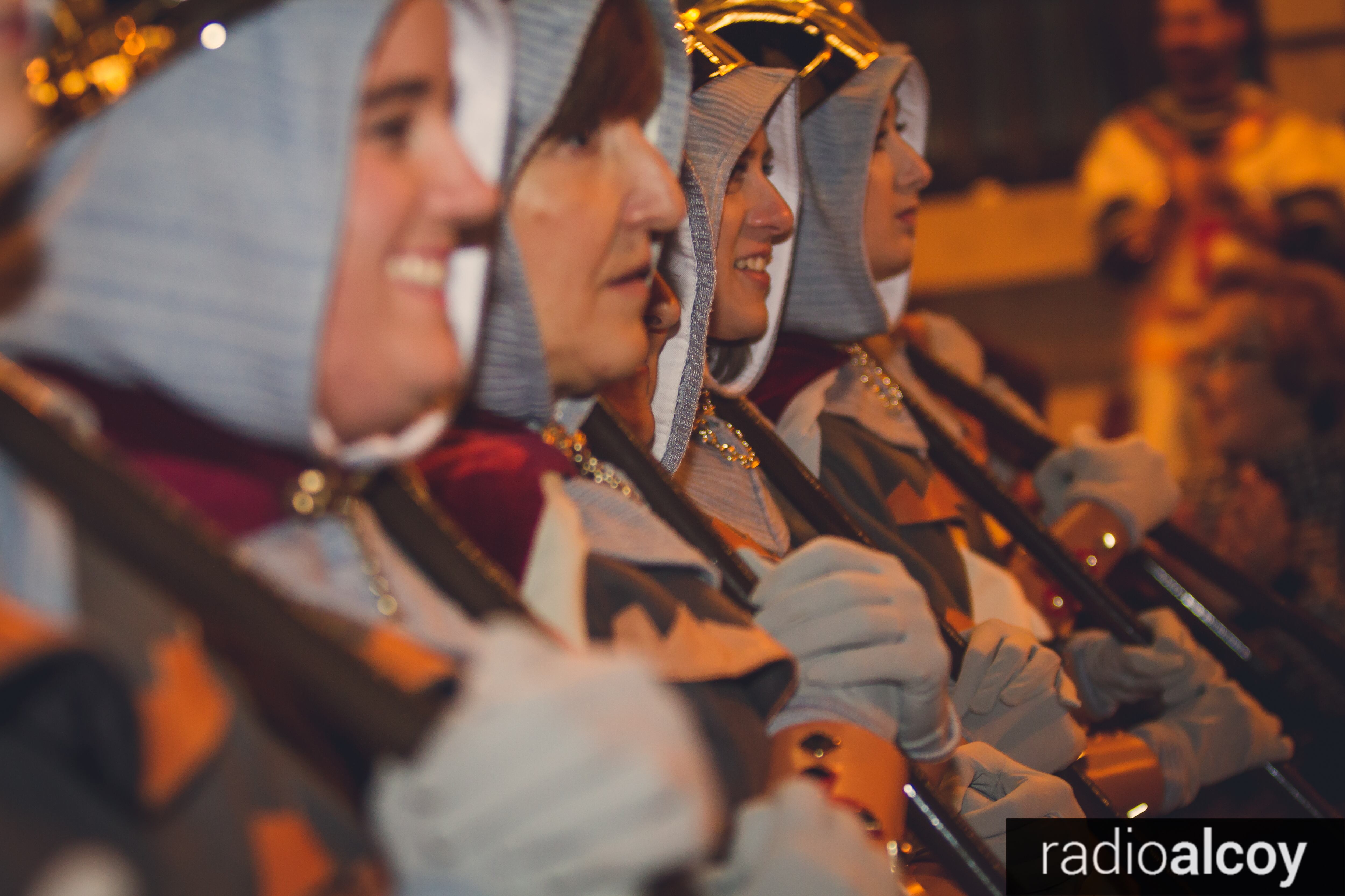 Integrantes de una escuadra en la Primera Diana de 2019