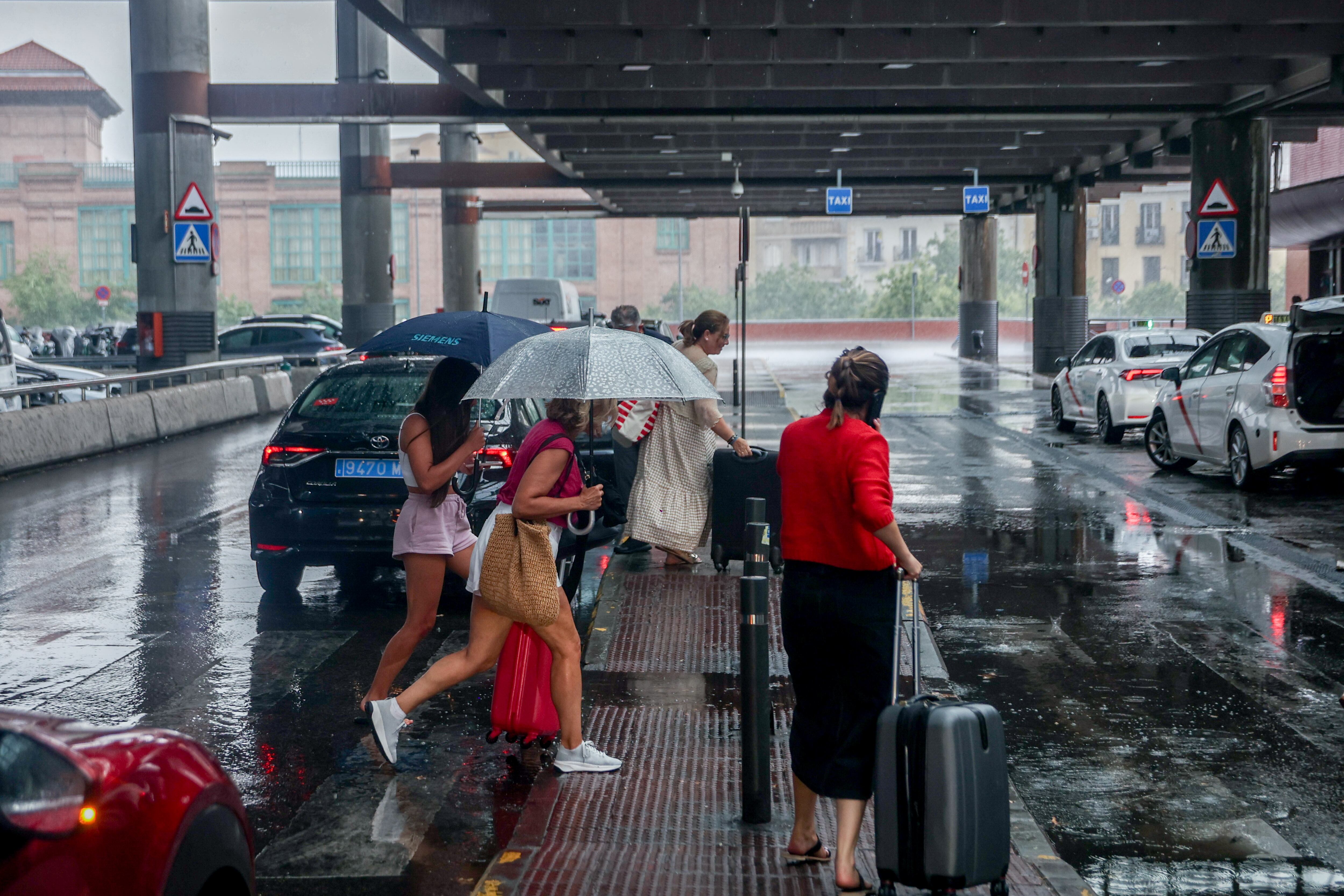 Fuerte tormenta en Madrid.