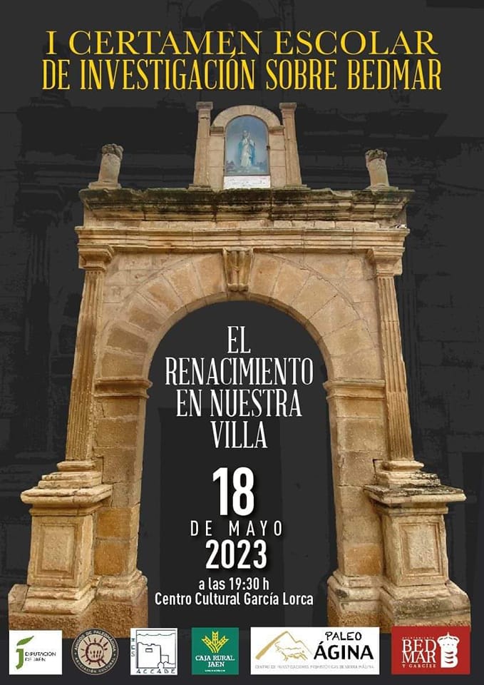 Cartel anunciador del I Certamen de Investigación sobre Bedmar