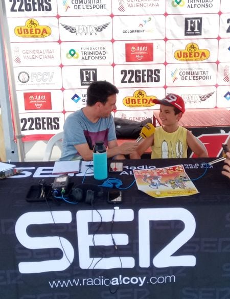 SER Deportivos desde el circuito de  BMX en Alcoy por el Campeonato de España con Adrián Reyes