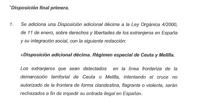 Enmiendas a la Ley de Seguridad Ciudadana