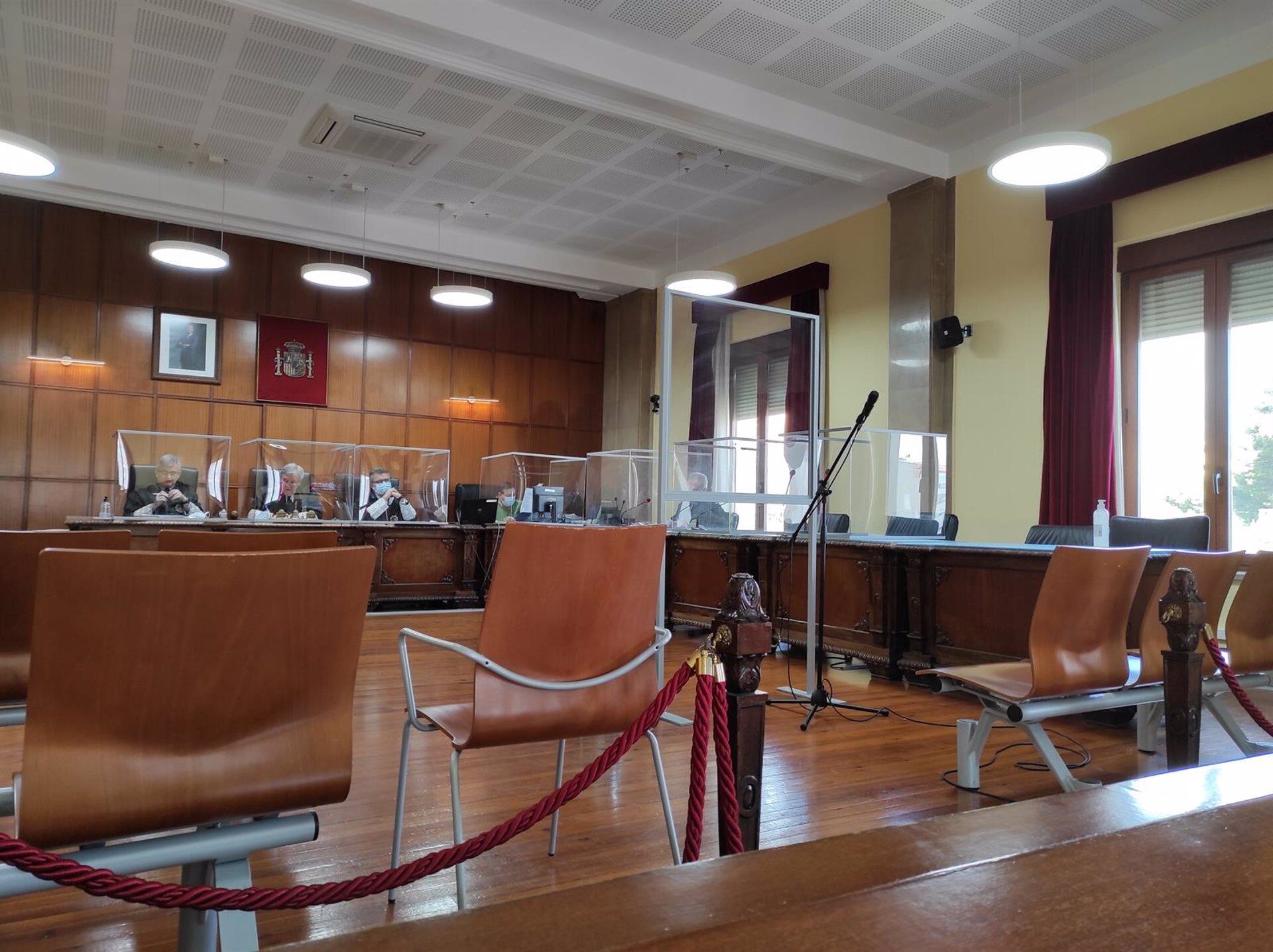 Sala de vistas durante el juicio