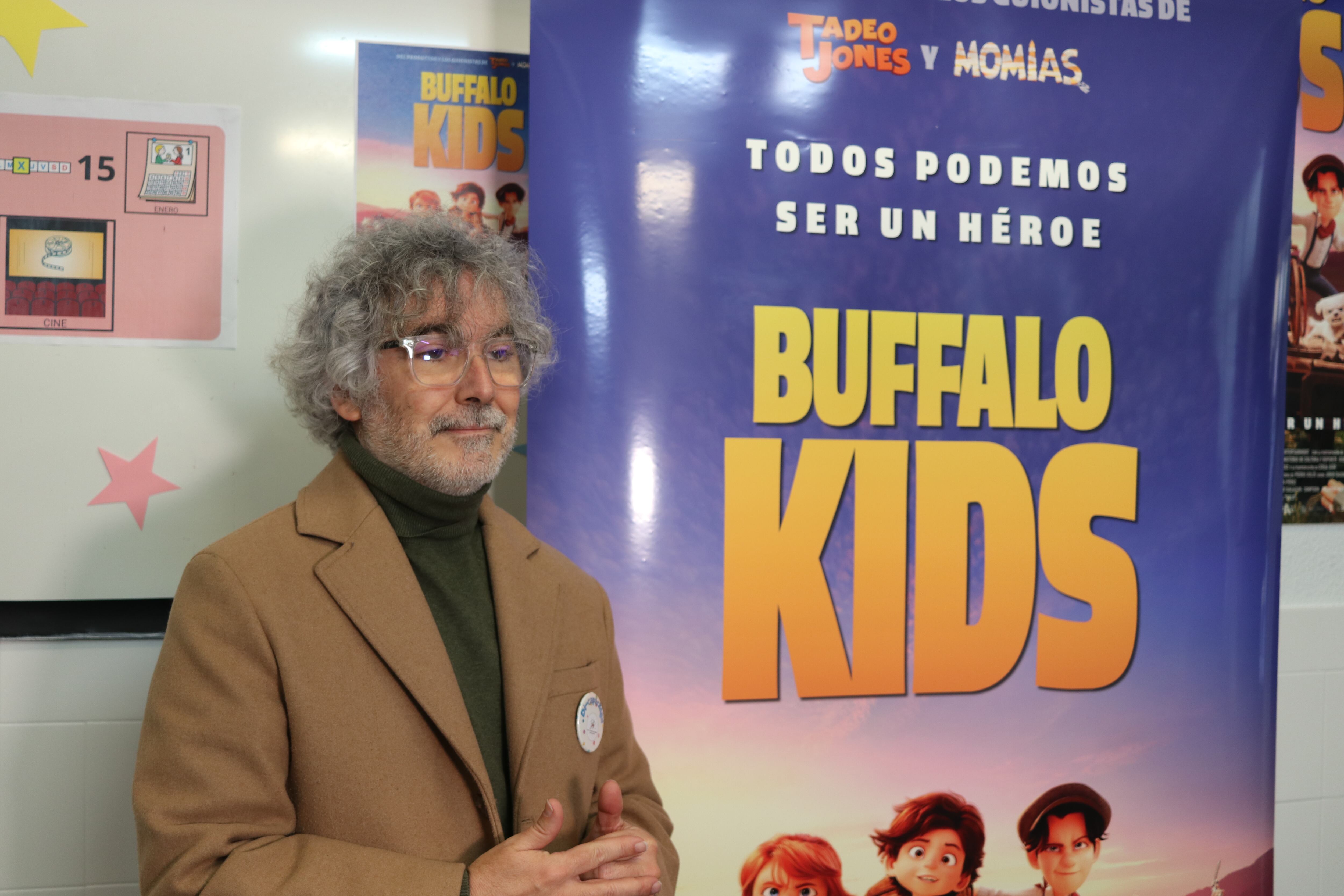Pedro Solís en el estreno de Buffalo Kids
