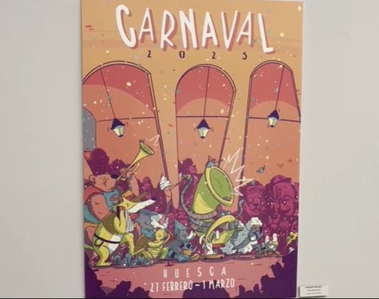 Cartel anunciador del carnaval de Huesca del año pasado 2025