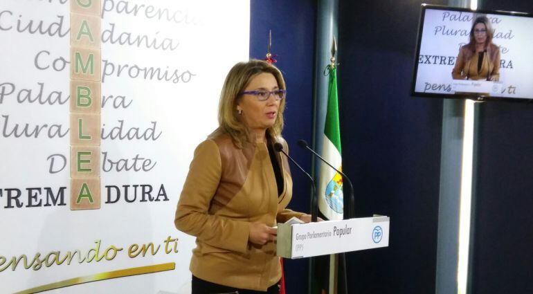 Cristina Teniente, en rueda de prensa