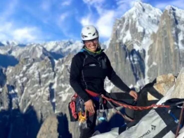 Amaia durante una escalada | Fuente: Cadena SER