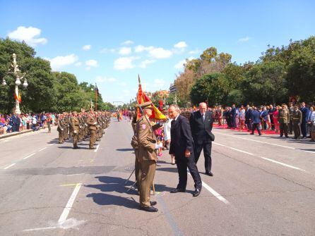 José Luis Aguirre jurando bandera