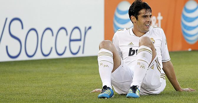 Kaká, durante un partido de pretemporada del Real Madrid