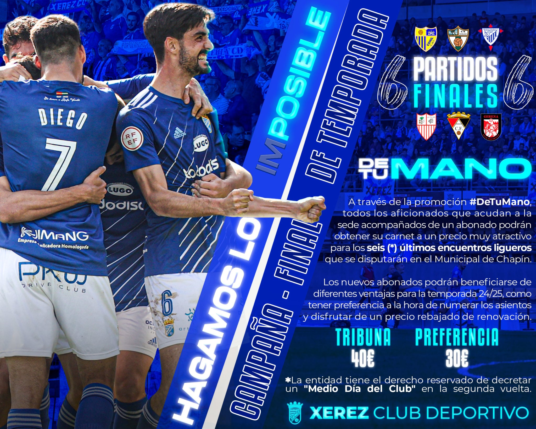 Cartel de la campaña lanada por el Xerez CD