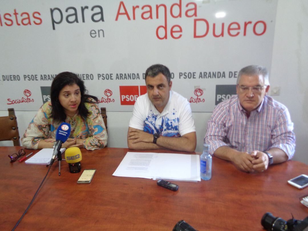 Mar Alcalde, Ángel Rocha e Ildefonso Sanz