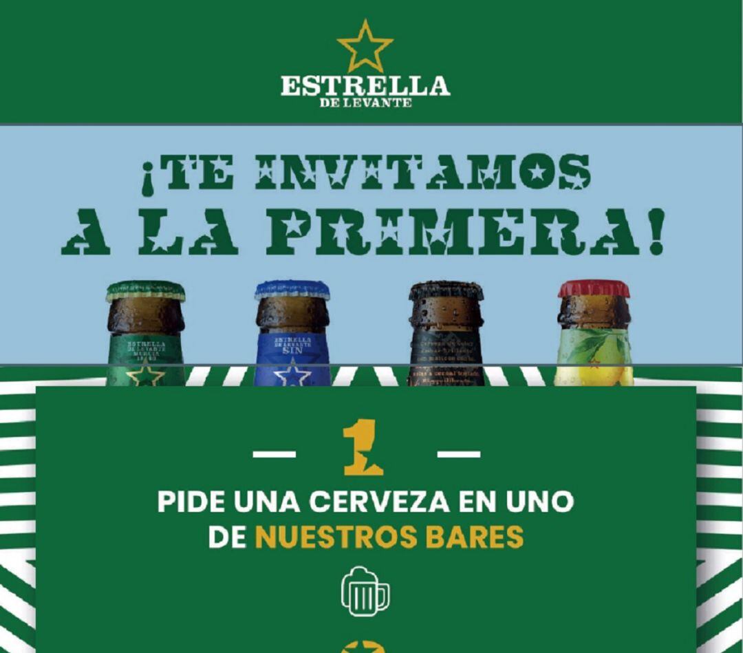 La cervecera murciana invita a la primera caña en sus bares