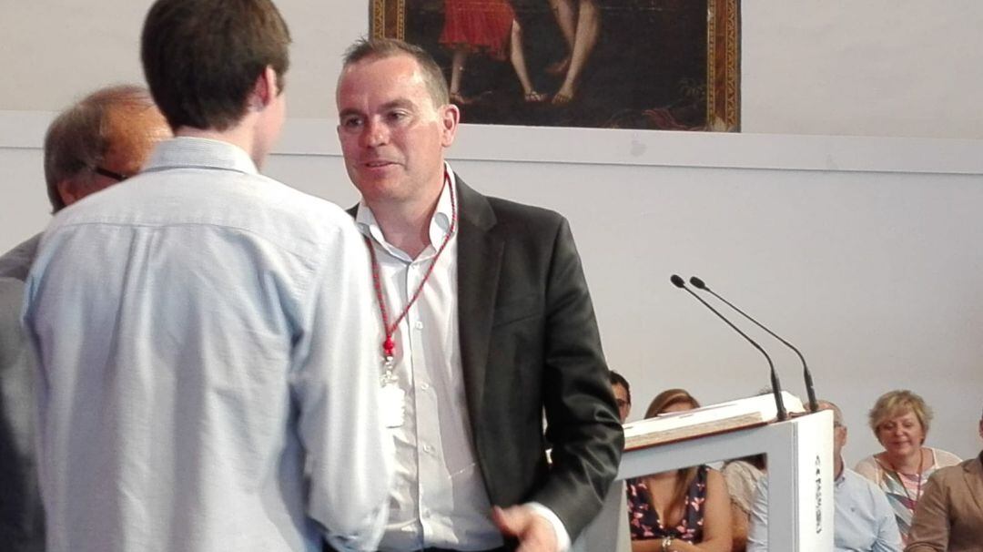 Francisco Requejo durante su toma de posesión como presidente de la Diputación Provincial