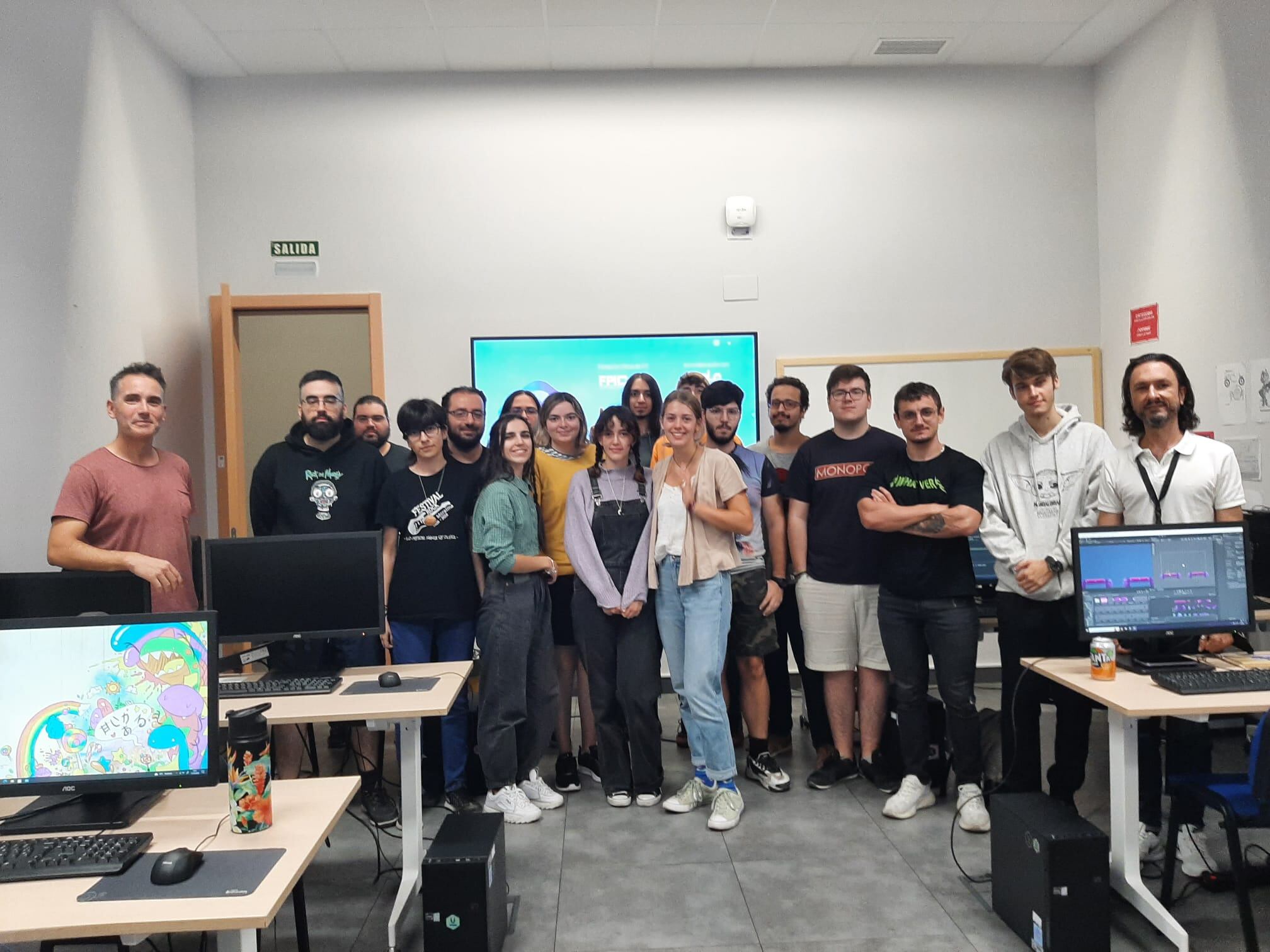 Alumnos del Máster de Videojuegos y Realidad Virtual que se imparte el Polo Digital de Málaga