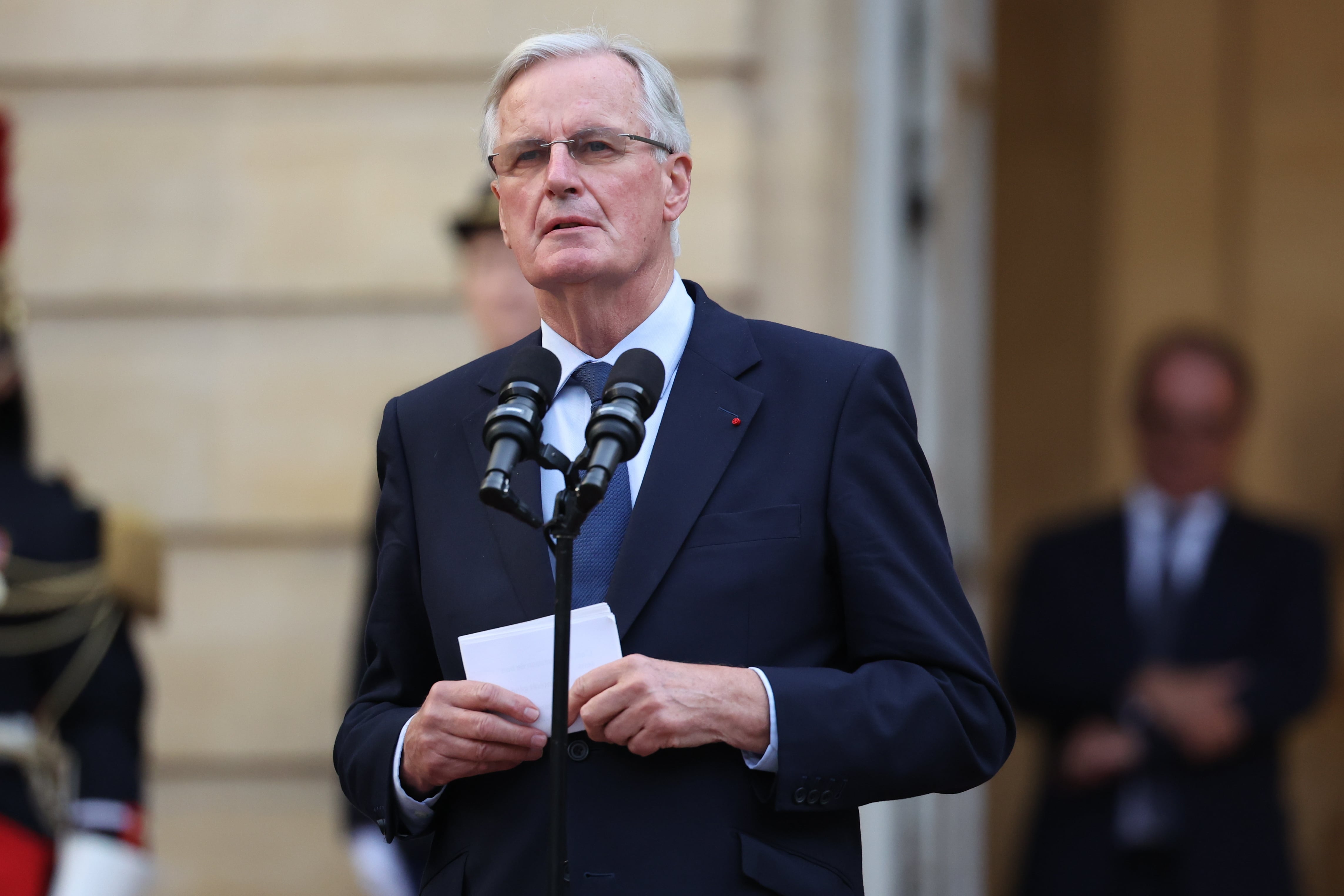 El primer ministro de Francia, Michel Barnier.