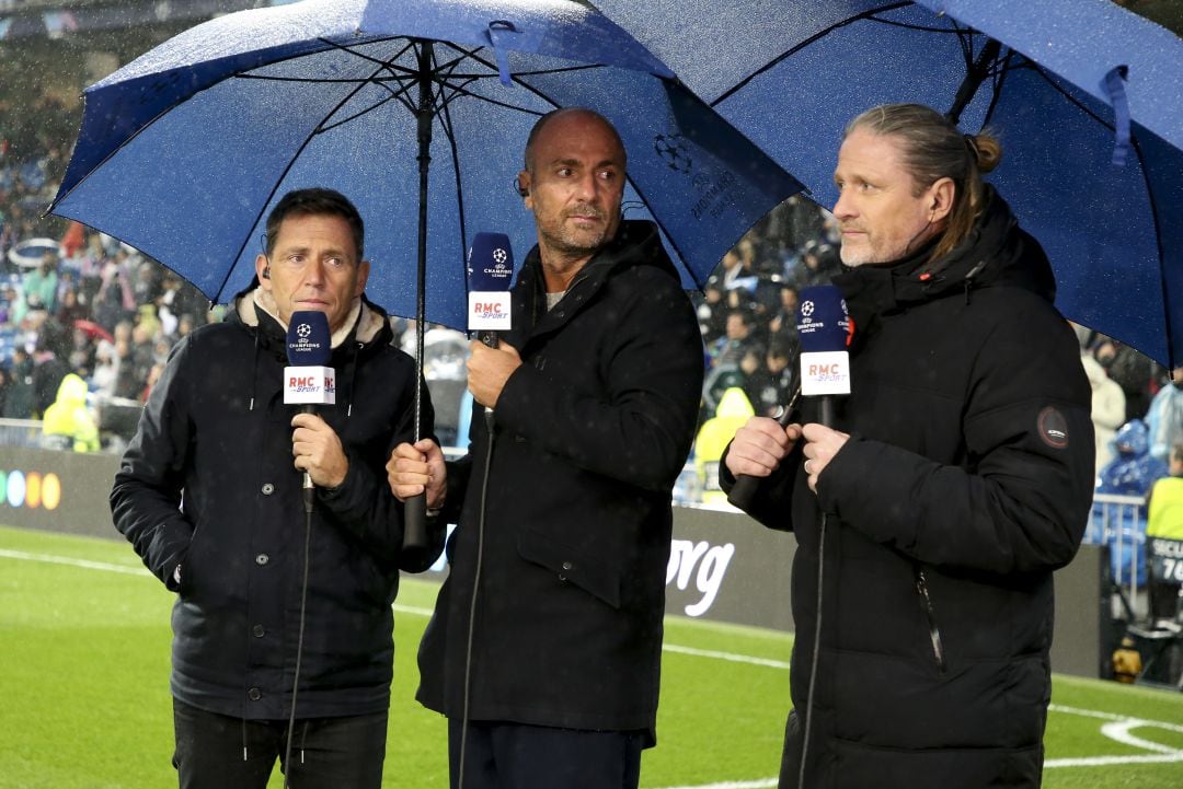 Emmanuel Petit con los compañeros de RMC