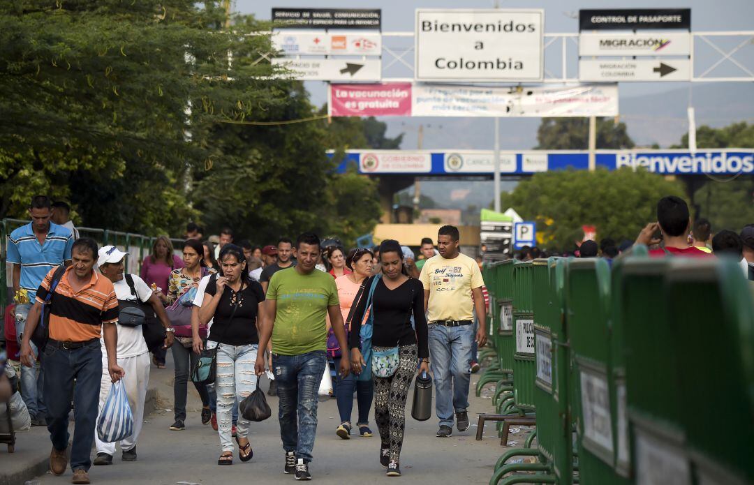 Imagen de la frontera entre Venezuela y Colombia, en Cucuta