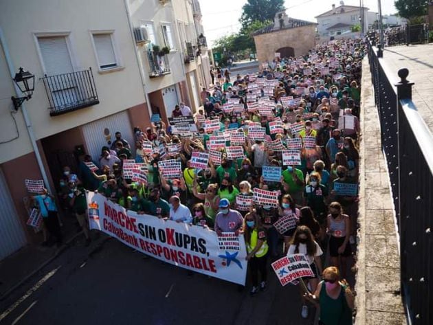 Manifestación Horche contra la okupación