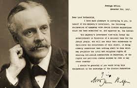 British Foreign Minister Arthur James Balfour and the Balfour Declaration (Zionist Archives)