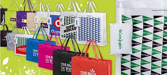 Imágen promocional del lanzamiento de la colección bolsas reutilizables y plegables