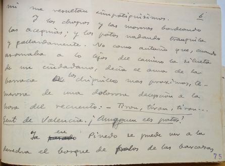 Guion escrito por Maximilano Thous en 1933 sobre La Albufera 5-6