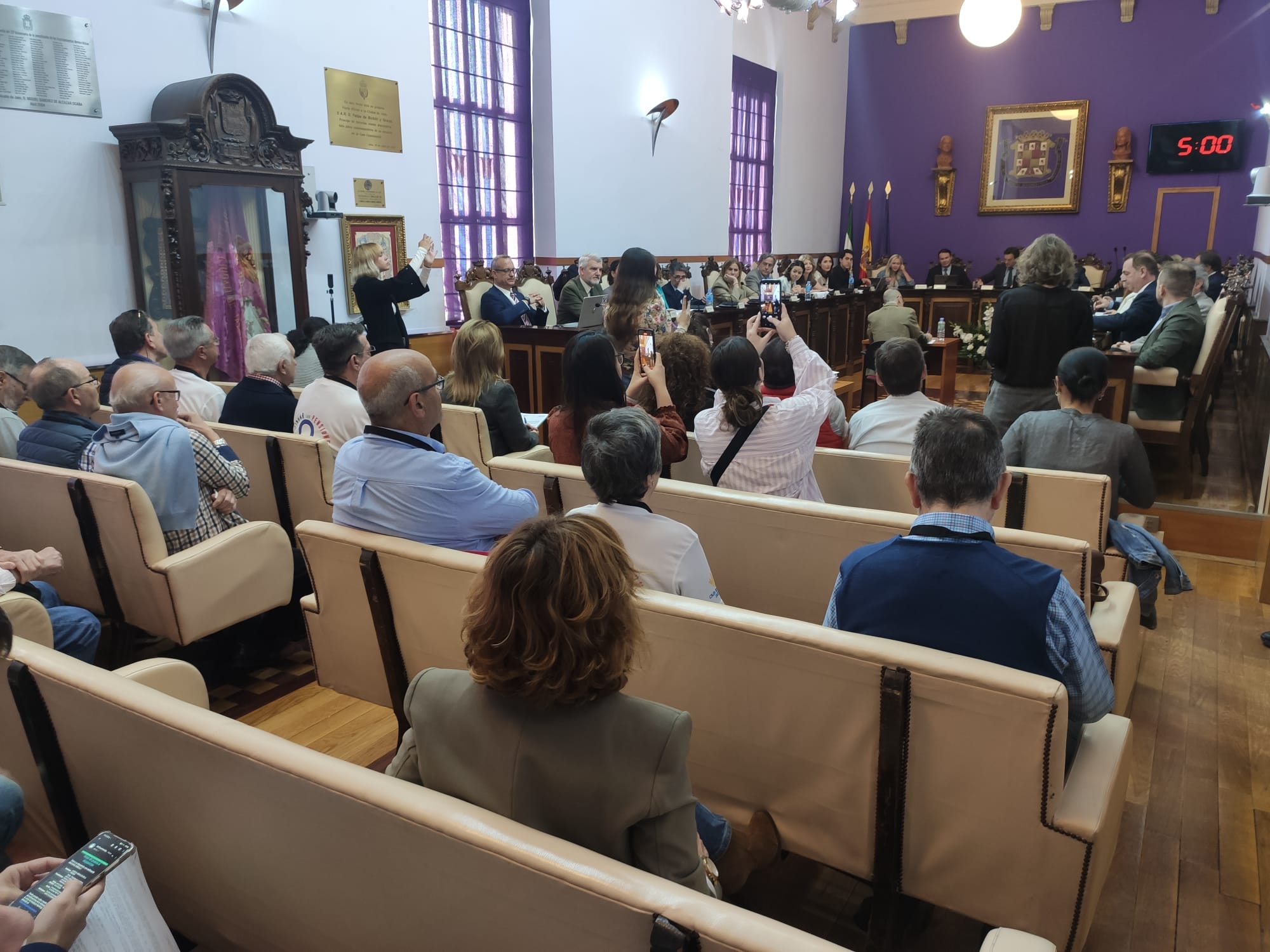 Sesión plenaria ordinaria en el Ayuntamiento de Jaén