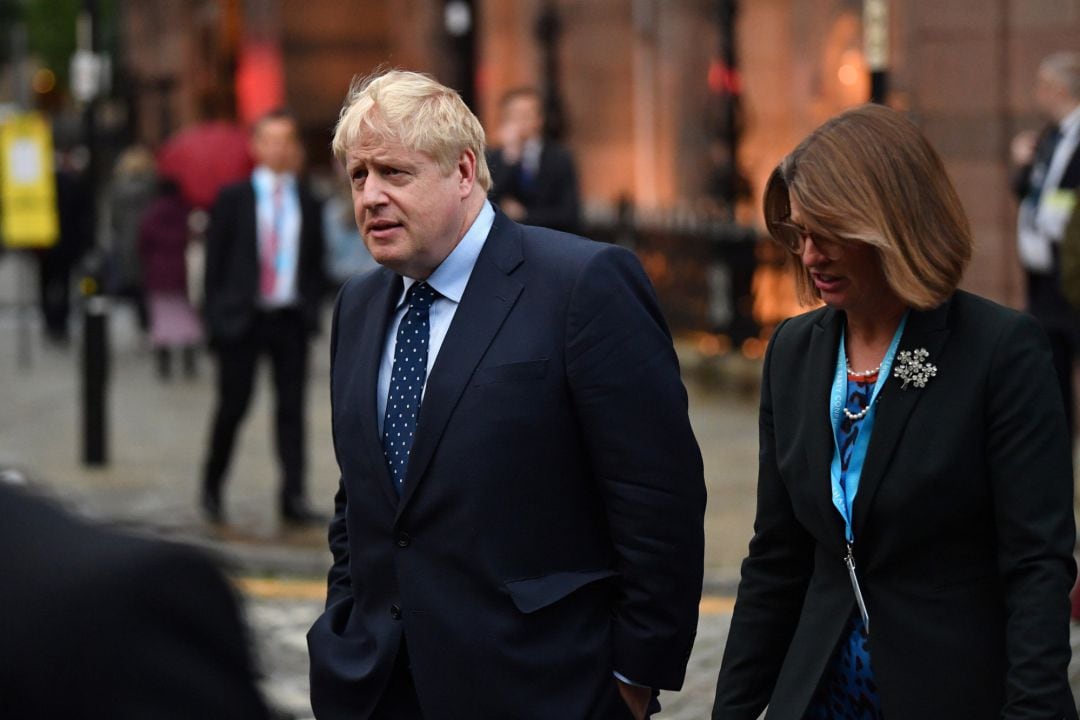 Boris Johnson este pasado 29 de noviembre después de la conferencia del Partido Conservador