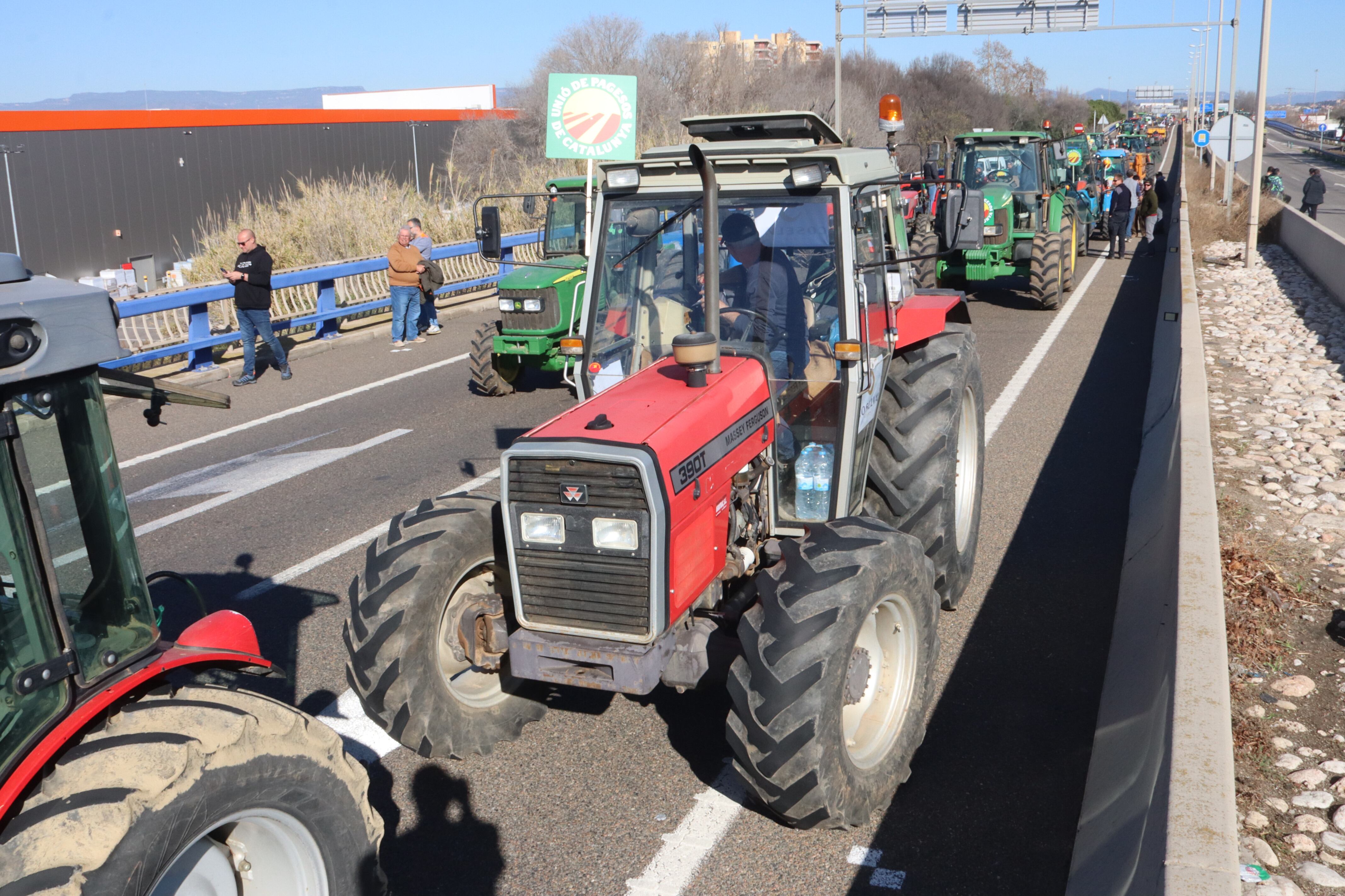 Tractors participants a la protesta