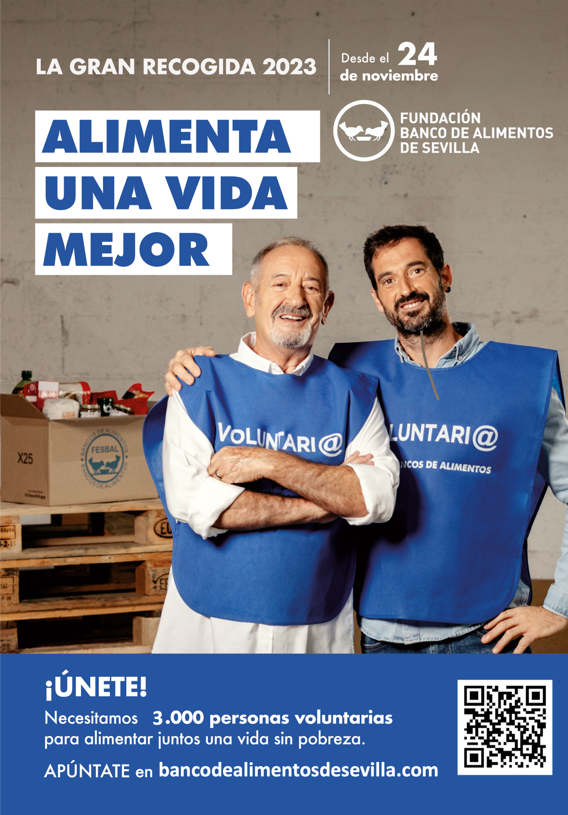 Los Argiñano protagonizan el cartel de la Gran Recogida del Banco de Alimentos en este año 2023