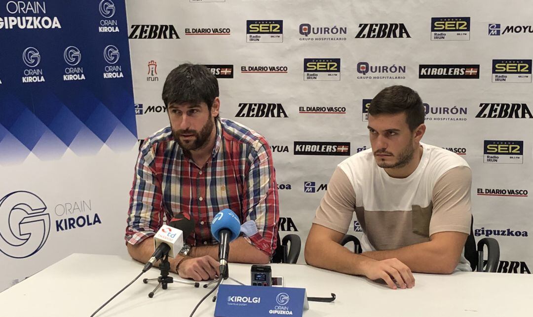 Gurutz Aguinagalde presenta a Milos Orbovic en Artaleku