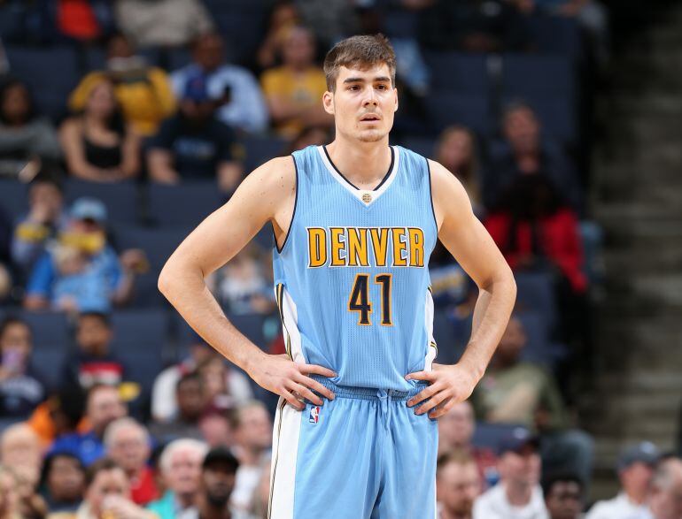 Juancho Hernangómez con la camiseta de los Denver Nuggets