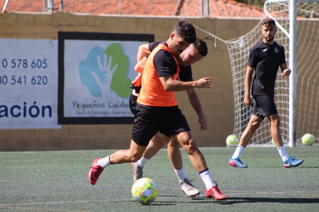 Zequi en un entrenamiento 