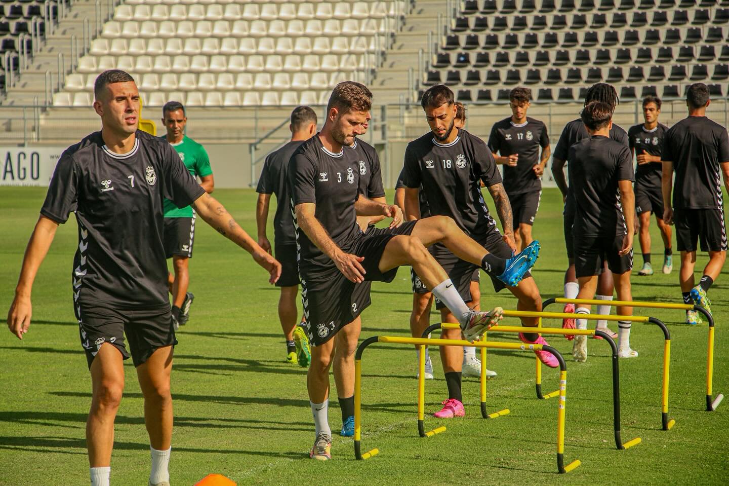 Un entreno de la Balona