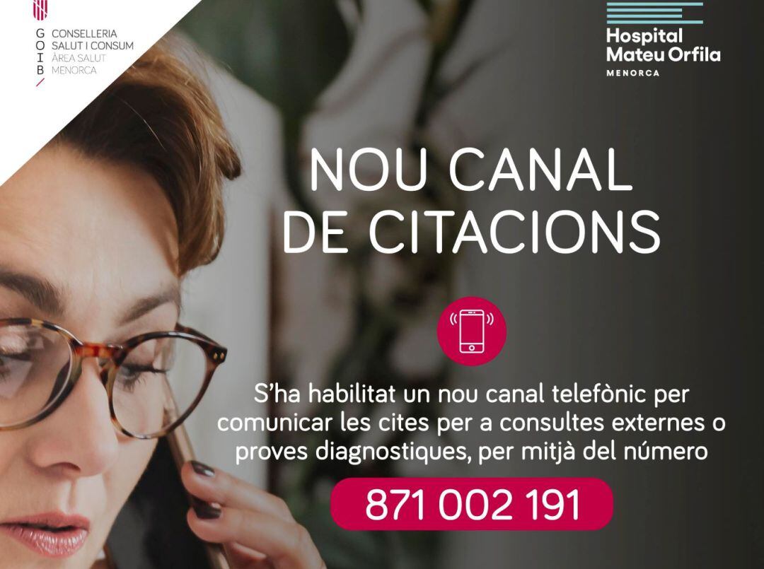 Aquest és el nou canal per concretar cites amb l'especialista al Mateu Orrfila.